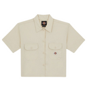 Dickies Women's Cropped S/S Work Shirt Whitecap Grey