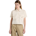 Dickies Women's Cropped S/S Work Shirt Whitecap Grey