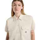 Dickies Women's Cropped S/S Work Shirt Whitecap Grey