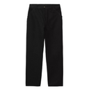 Carhartt WIP – Single Knee Pant – Schwarz gespült