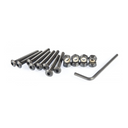 D Street Bolts Allen 1 3/8'' Domehead Black