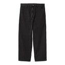 Carhartt WIP OG Single Knee Pant Seaton Stripe Black Wax Rinsed