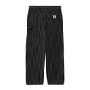 Carhartt WIP OG Single Knee Pant Seaton Stripe Black Wax Rinsed