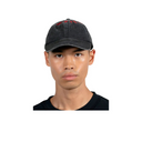 Pleasures Onyx Crown Washed Cap Black Red