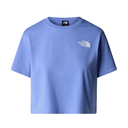 The North Face Women's Simple Dome Cropped Slim Tee Virtual Blue