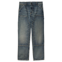 Carhartt Wip Double Knee Pant Blue Worn Used Wash