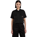 Dickies Women's Cropped S/S Work Shirt Black