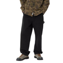 Carhartt WIP – Single Knee Pant – Schwarzes, gealtertes Canvas