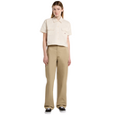 Dickies Women's Cropped S/S Work Shirt Whitecap Grey