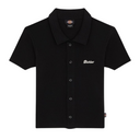 Dickies Women's Tallasse Button Polo Tee Black