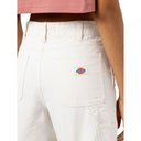 Dickies Women's Duck Canvas Carpenter Shorts Stone Washed Cloud