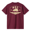 Moc Gas Station Tee Burgundy