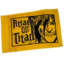 Shower Of The Nerds Attack On Titan Hand Towel Mustard Black