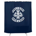 Shower Of The Nerds Biker Mice From Mars Shower Curtain Dark Navy White