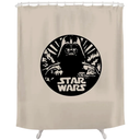Shower Of The Nerds Darth Vader Shower Curtain Mocha Black
