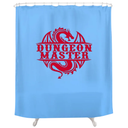 Shower Of The Nerds Dungeons And Dragons Shower Curtain Ciel Red