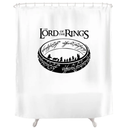 Shower Of The Nerds The Lord Of The Rings Shower Curtain White Black