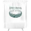 Shower Of The Nerds The Lord Of The Rings Shower Curtain White Green