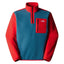 The North Face Yumiori 1/4 Zip Fleece High Risk Red Mallard Blue