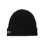 Lacoste Unisex Ribbed Wool Beanie Black