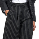 Carhartt WIP Women's Seaton Pant Seaton Stripe Black Wax