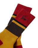 Parra Signature Striped Crew Socks - Dark Red