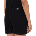 Dickies Women's Duck Canvas Short Bib Stone Washed Black
