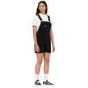 Dickies Women's Duck Canvas Short Bib Stone Washed Black