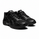 Pair of black athletic shoes on a white background