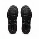 Black rubber sole of a shoe on a white background