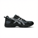 Black athletic shoe on a white background