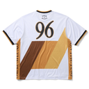 Born x Raised Crest Soccer Jersey - White/Gold