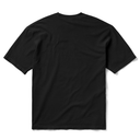 Black t-shirt on a white background