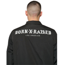 Born X Raised Men's Standard LA Coach Jacket - Black