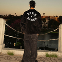 Born X Raised Men's Zine Corduroy Coach Jacket - Black