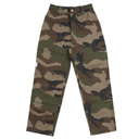 Camouflage pants on a white background