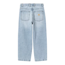 Light blue jeans on a white background