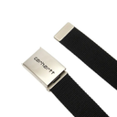 Carhartt WIP Clip Belt Chrome - Black