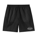 Black shorts with Carhartt logo on a white background