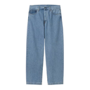 Light blue denim jeans with a straight-leg fit, displayed flat against a solid white background.