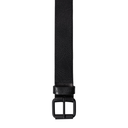Black belt with a buckle on a white background