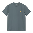 Carhartt WIP S/S Chase Tee - Cozy Blue/Gold