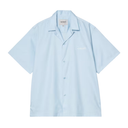 Carhartt WIP S/S Delray Shirt - Icaria/White