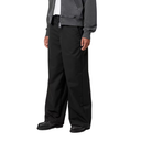 Person wearing black pants on a white background
