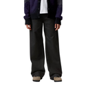 Person wearing a dark sweater, white shirt, black pants, and brown shoes on a white background
