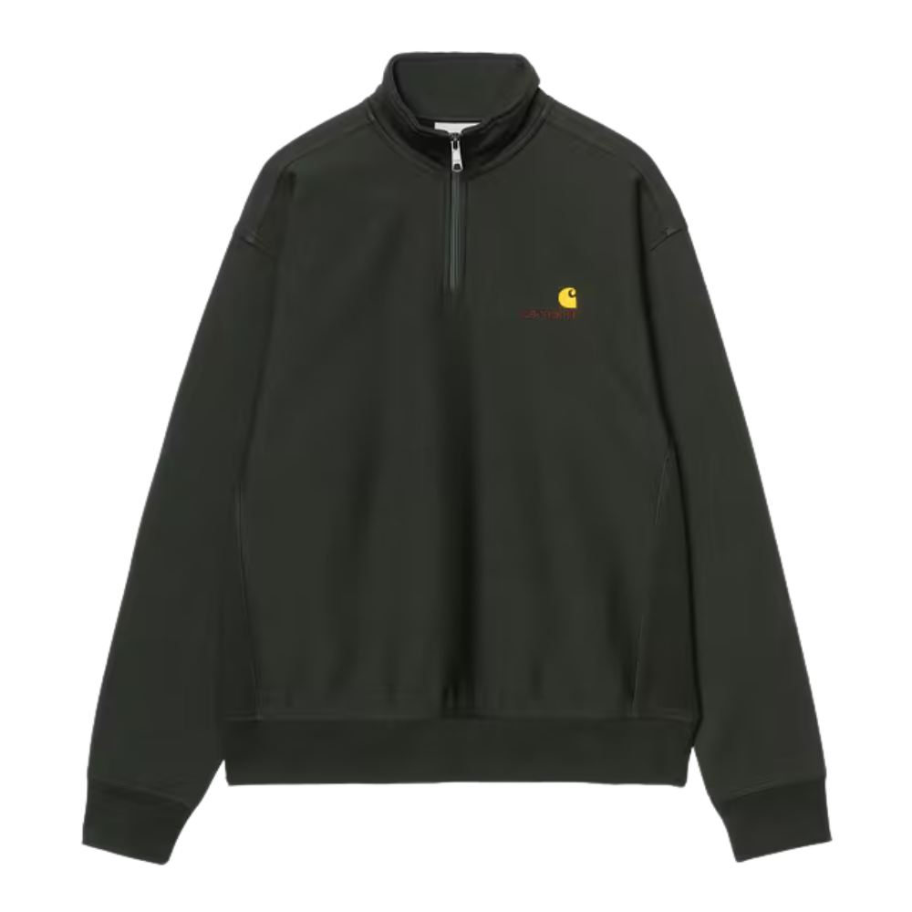 Carhartt WIP Half Zip American Script Sweat - Raven – Ministry Of Concrete