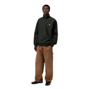 Carhartt WIP Half Zip American Script Sweat - Raven