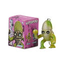 A small green alien-shaped keychain figure stands next to its pink retail box on a plain white background. The box is labeled 'WIPTOPIA2' and shows matching alien artwork.