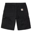 Carhartt WIP Single Knee Short Black Rinsed