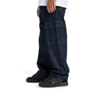 DC Men's Worker Baggy Denim Cargo Pants Rir - Dark Denim